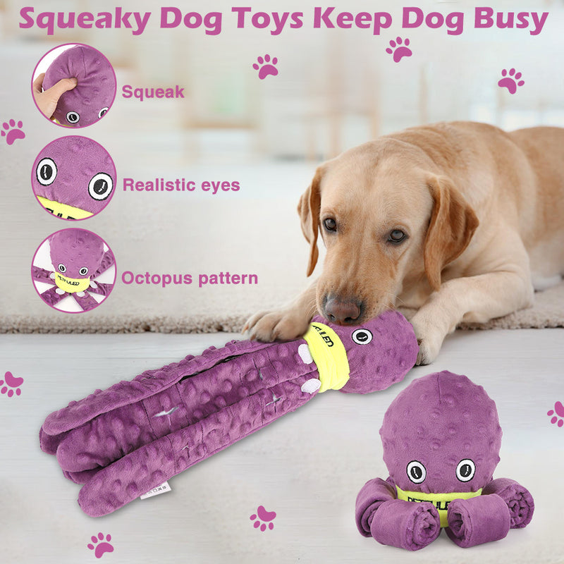 Plush Octopus Dog Snuffle Toy.