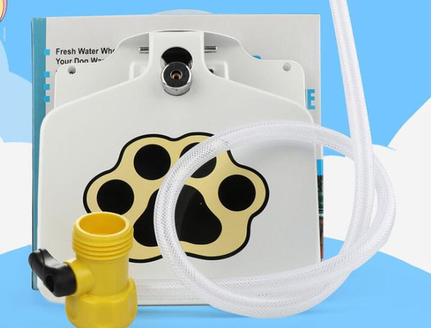The Outdoor Dog Pet Water Fountain provides fresh water on demand. Durable, easy to use, and perfect for keeping your dog cool and hydrated outdoors.