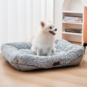 Swirl Rose Velvet Calming  Bed