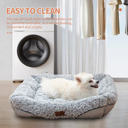 Swirl Rose Velvet Calming  Bed