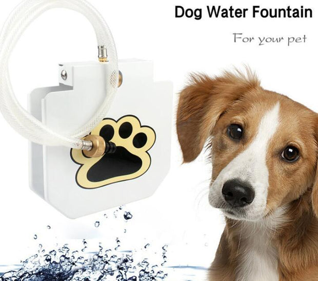 The Outdoor Dog Pet Water Fountain provides fresh water on demand. Durable, easy to use, and perfect for keeping your dog cool and hydrated outdoors.