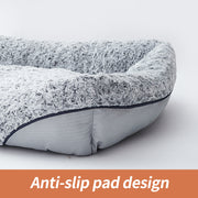 Swirl Rose Velvet Calming  Bed