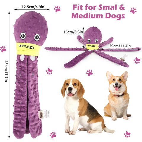 Plush Octopus Dog Snuffle Toy.