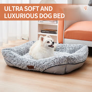 Swirl Rose Velvet Calming  Bed