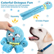 Plush Octopus Dog Snuffle Toy.