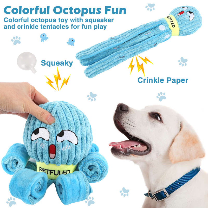 Plush Octopus Dog Snuffle Toy.